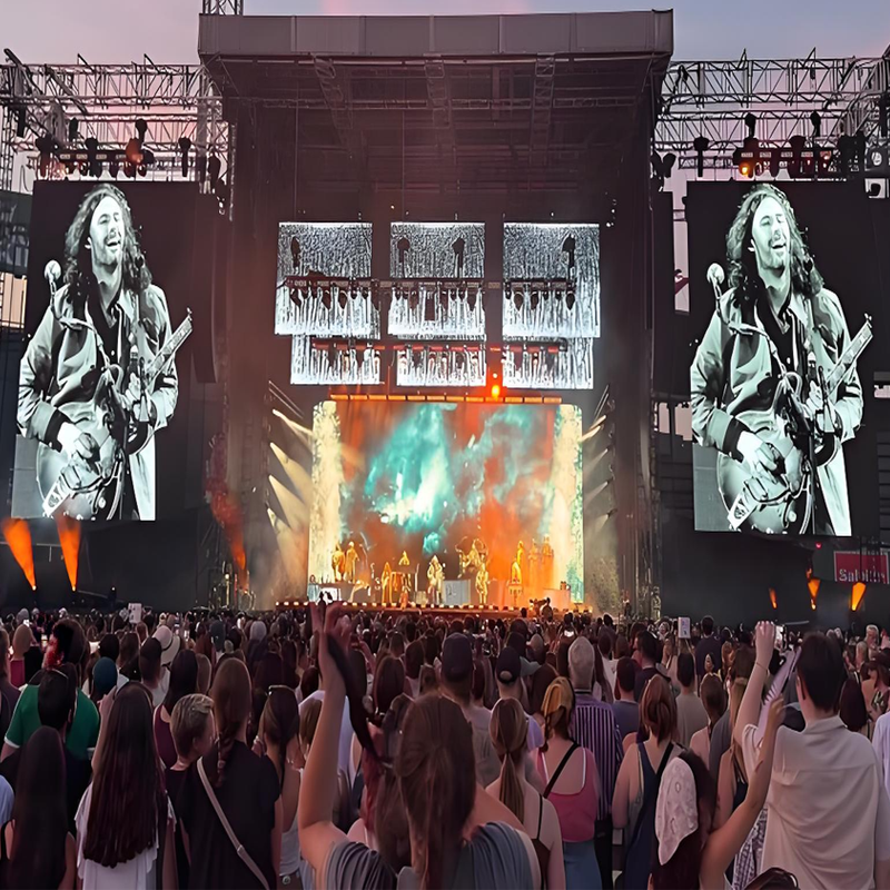 Latest company case about Outdoor Concert Stage LED Screen Project Case | 520㎡ P2.976 Outdoor Rental LED Display